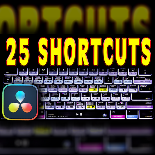 25 DaVinci Resolve 19 Keyboard Shortcuts (FREE PDF)!