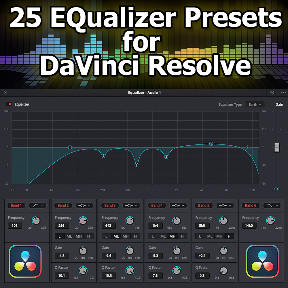 25 - EQ Presets for DaVinci Resolve! (Pack 1)