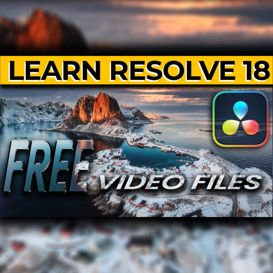 DaVinci Resolve 18 FREE Practice Video Files